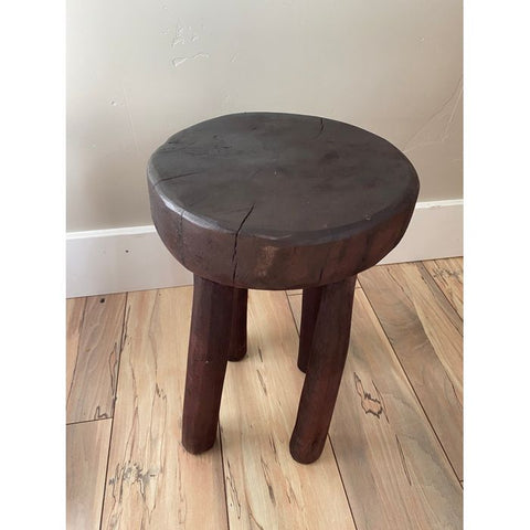 9”W x 14”H Lobi Stool | African Senufo Stool | African End Table | African Wooden Table | African Bench | Side Stool | Furniture