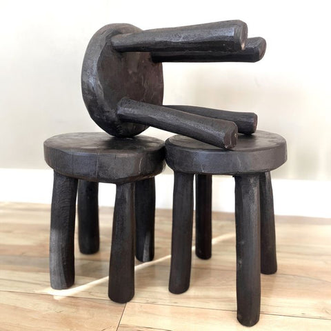 10”W x 13”H Lobi Stool | African Senufo Stool | African End Table | African Wooden Table | African Bench | Side Stool | Furniture