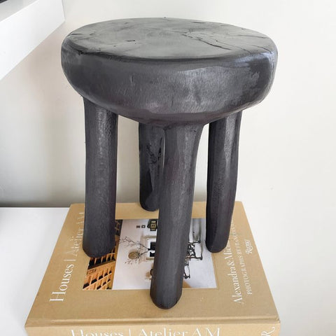10”W x 13”H Lobi Stool | African Senufo Stool | African End Table | African Wooden Table | African Bench | Side Stool | Furniture