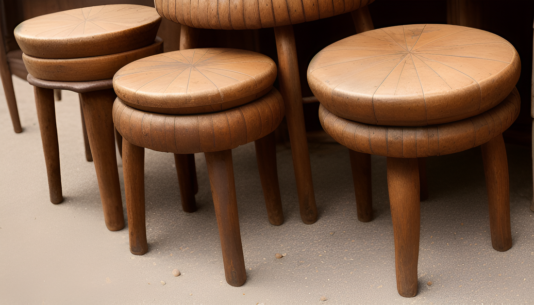 traditional African stools - Tonga stools - ashanti stool - bamileke stool