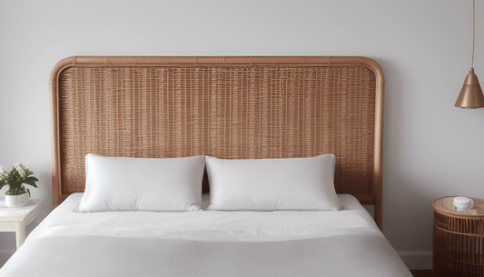 Boho Bliss: Styling Your Bedroom with a Rattan Headboard - Paulski Art 