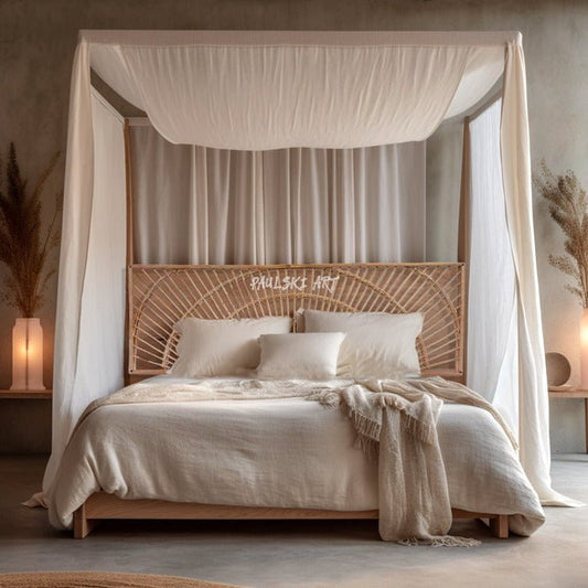 Rattan Headboards: A Portal Into Egypt's Captivating Past - Paulski Art 