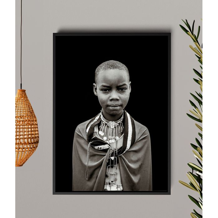 Maasai Canvas Framed Portrait