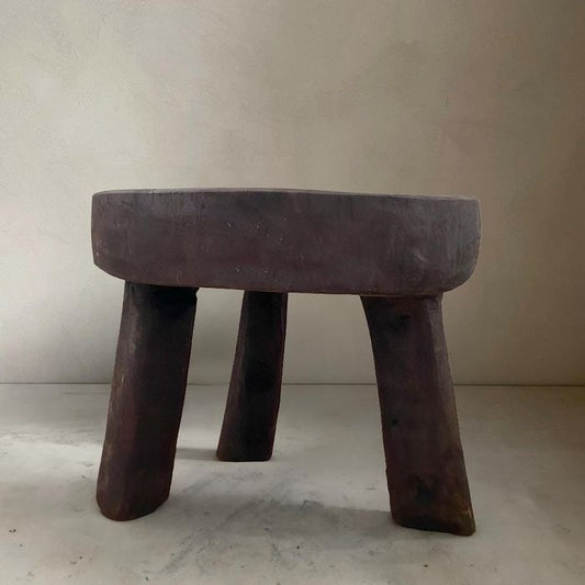 13”W x 10”H Three Leg Lobi Stool - Paulski Art