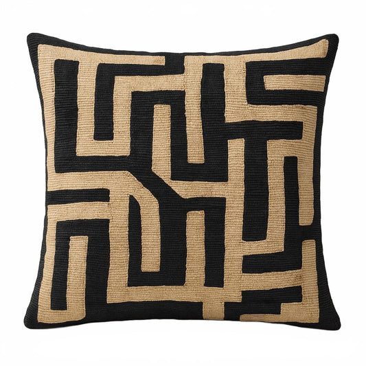 20"x20" African Kuba Pillow Cover - Paulski Art