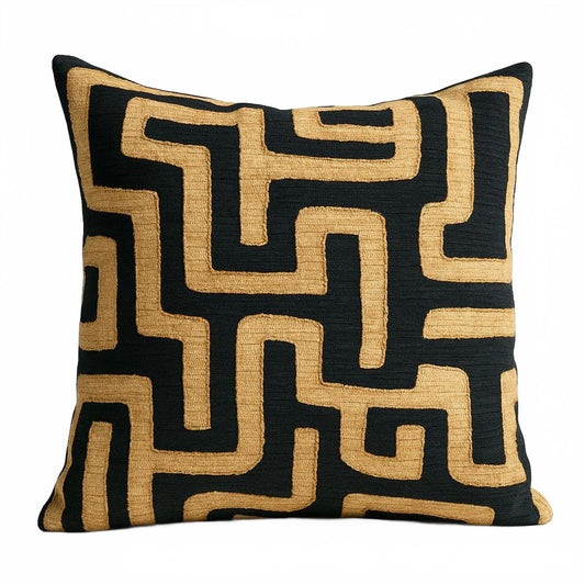 20"x20" African Kuba Pillow Cover - Paulski Art