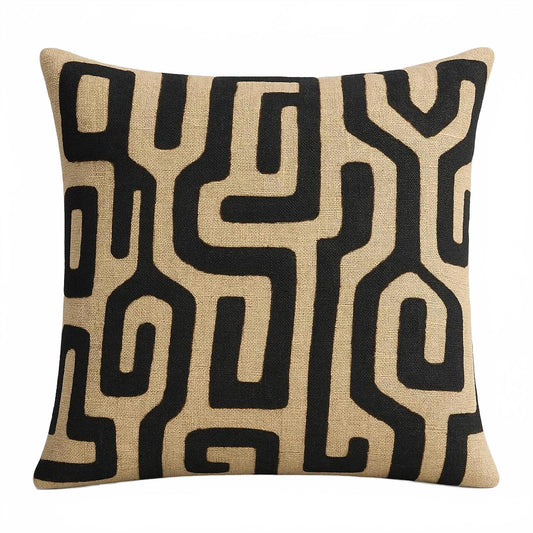 20"x20" African Kuba Pillow Cover - Paulski Art