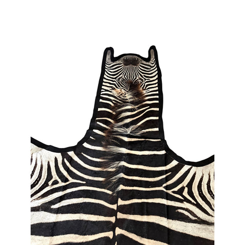Felted A Grade Zebra Hide Rug #2