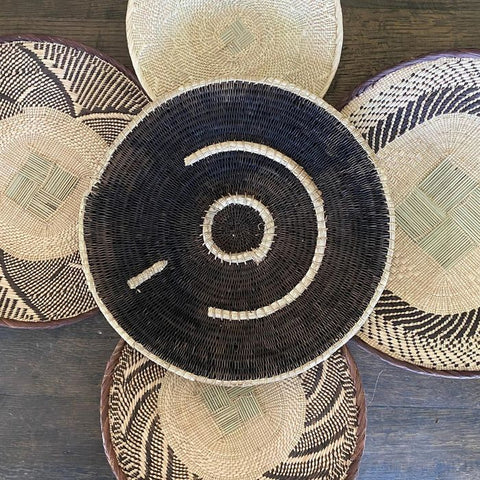 5 Makenge and Tonga Wall Basket Set 730 - Paulski Art