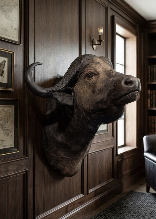 Massive Large Cape Buffalo Shoulder Taxidermy Mount | Male Bull with Delivery