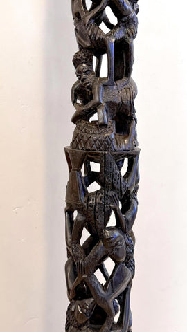65” Ebony Makonde Tree of Life Sculpture - Paulski Art