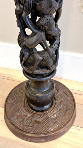 65” Ebony Makonde Tree of Life Sculpture - Paulski Art