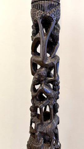 65” Ebony Makonde Tree of Life Sculpture - Paulski Art