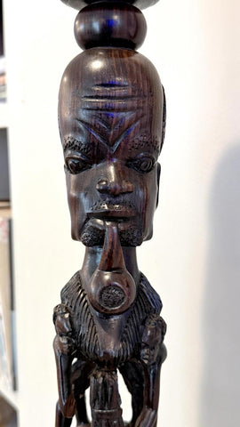 65” Ebony Makonde Tree of Life Sculpture - Paulski Art