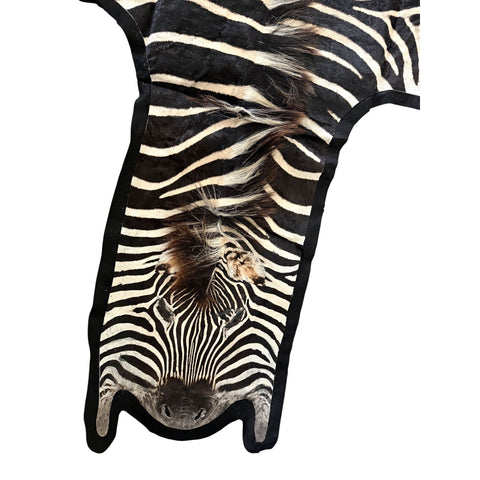 Felted A Grade Zebra Hide Rug #2