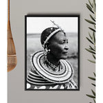 Maasai Canvas Framed Portraits | African Framed Art | African Framed Wall Art | African Photography | African Wall Decor | Portrait Print