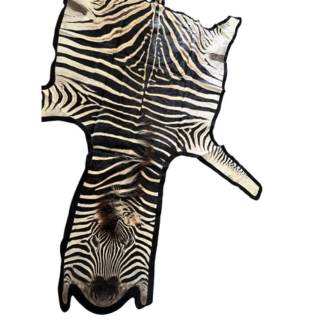 Felted A Grade Zebra Hide Rug #2