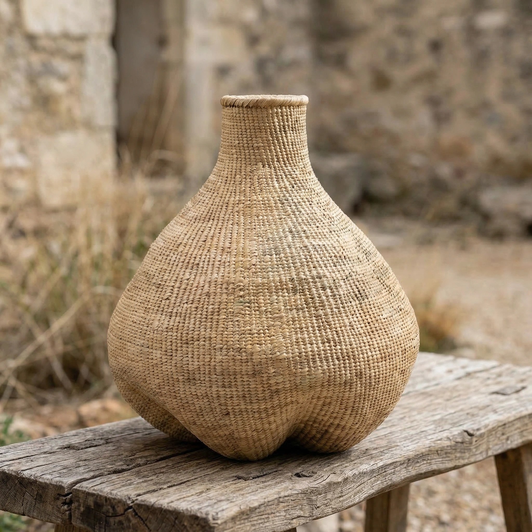 African Garlic Gourd Basket