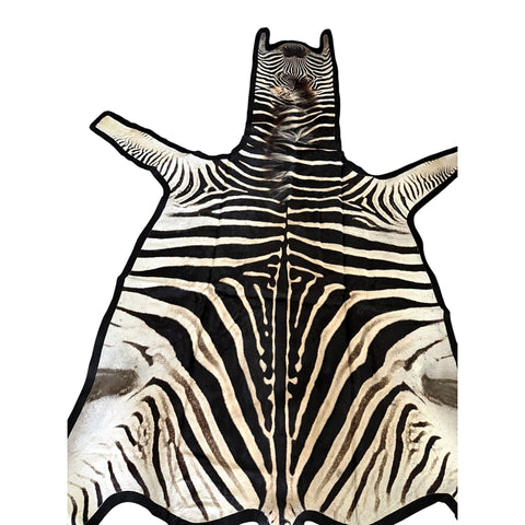 Felted A Grade Zebra Hide Rug #2