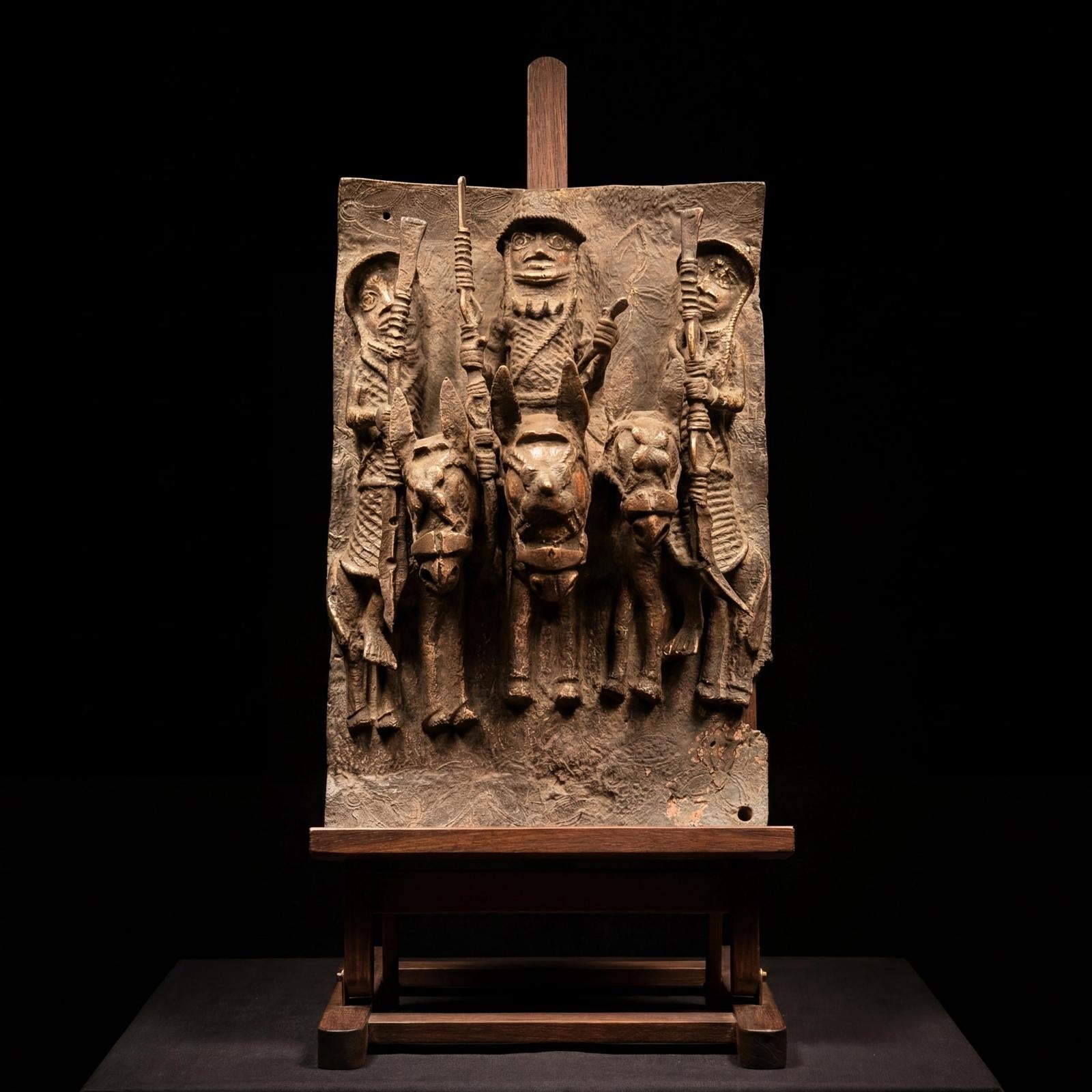 African Benin Bronze Plaque