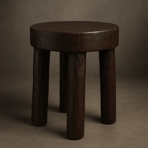 Antique African Lobi Stool (MED) - Paulski Art