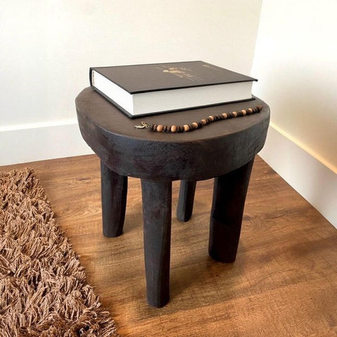 Antique African Lobi Stool (MED) - Paulski Art