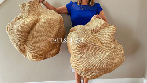 XXL Handmade African Wave Basket