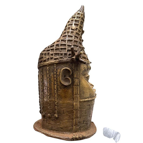 Benin Bronze Head from Nigeria - Paulski Art