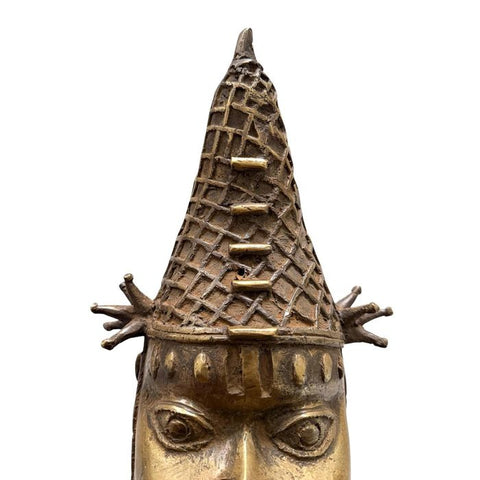 Benin Bronze Head from Nigeria - Paulski Art