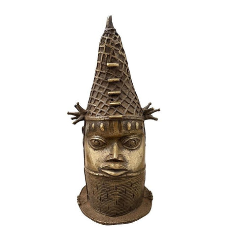 Benin Bronze Head from Nigeria - Paulski Art