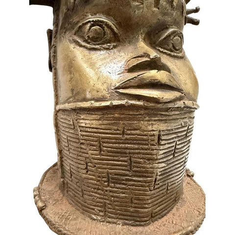 Benin Bronze Head from Nigeria - Paulski Art