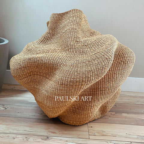 African bolga wave basket