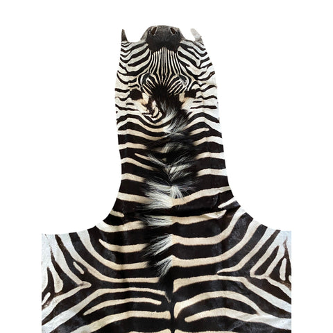 Non Felted A Grade Zebra Hide Rug #3