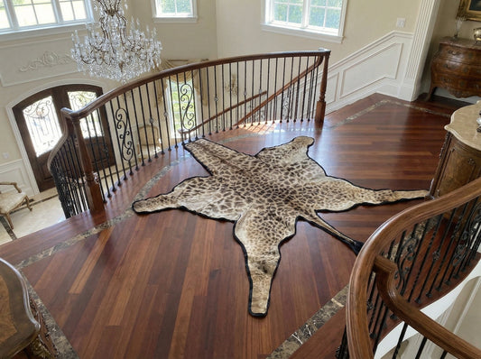 Like New! African Giraffe Hide Rug