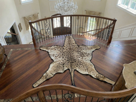 Like New! African Giraffe Hide Rug