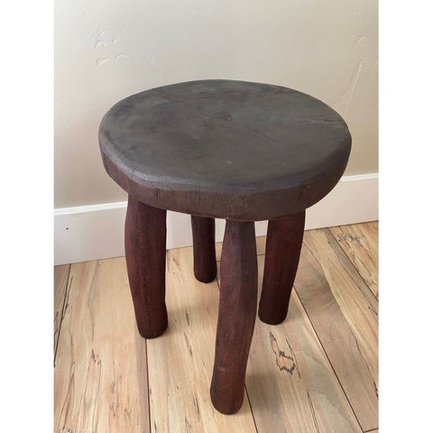 10”W x 14”H Lobi Stool | African Senufo Stool | African End Table | African Wooden Table | African Bench | Side Stool | Furniture