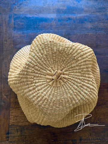 Handmade African Wave Basket | Bolga Basket | African Baskets | Handmade Baskets | Decor Basket | Wicker Planter Basket