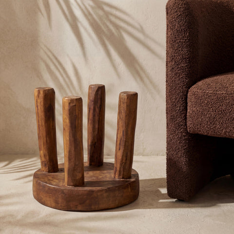 13”W x 10”H Lobi Stool | Senufo Stool | African Stool | African Furniture | Vintage Stool | Side Stool | Wood Stool | Antique Stool