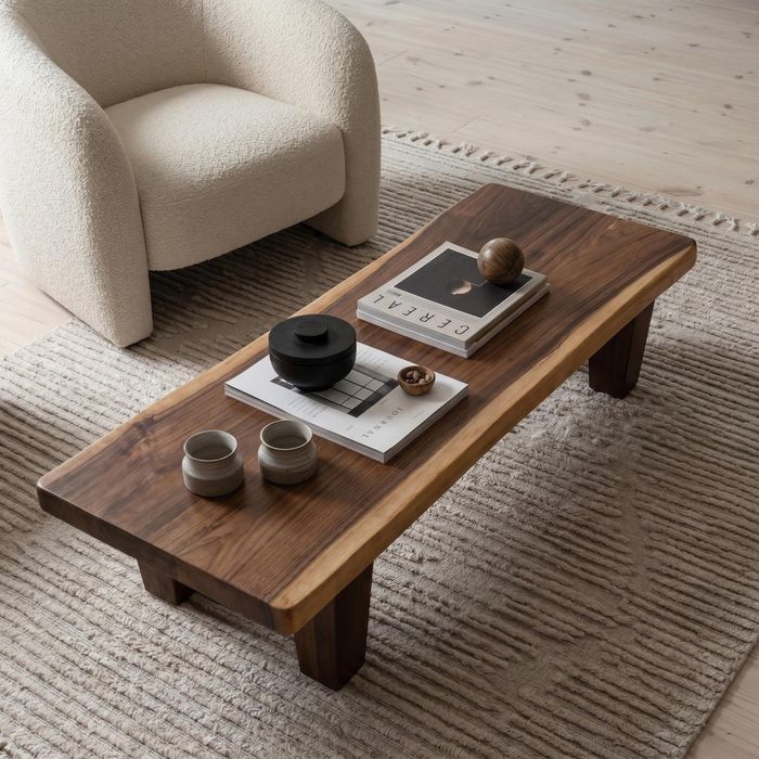 Live Edge Coffee Table - 20x50 Inches LE214
