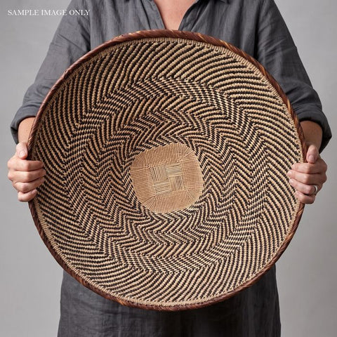 27-28 Inch African Wall Basket | Tonga Basket | African Wall Baskets | Wabisabi Basket | Woven Basket | Wall Basket | African Décor