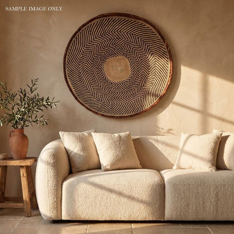 27-28 Inch African Wall Basket | Tonga Basket | African Wall Baskets | Wabisabi Basket | Woven Basket | Wall Basket | African Décor