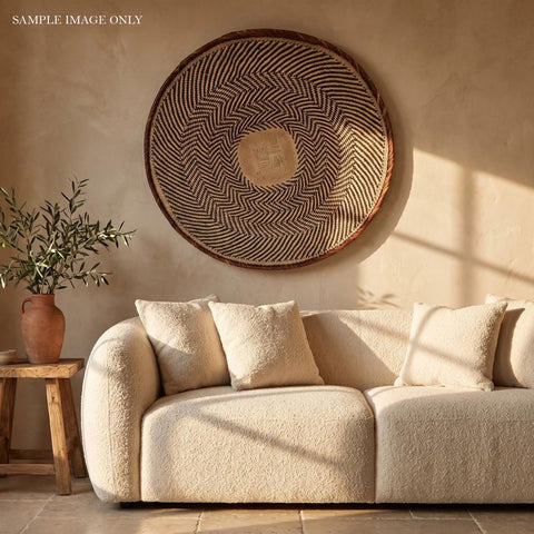 26 Inch African Wall Basket | Tonga Basket | African Wall Baskets | Wabisabi Basket | Woven Basket | Wall Basket | African Décor