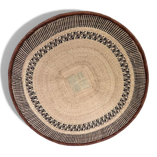 27-28 Inch African Wall Basket | Tonga Basket | African Wall Baskets | Wabisabi Basket | Woven Basket | Wall Basket | African Décor