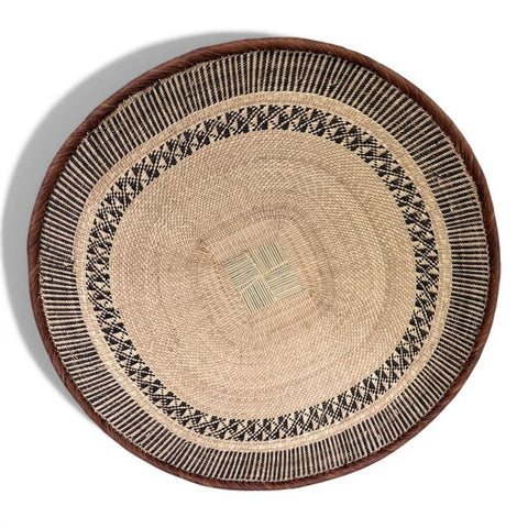 27-28 Inch African Wall Basket | Tonga Basket | African Wall Baskets | Wabisabi Basket | Woven Basket | Wall Basket | African Décor