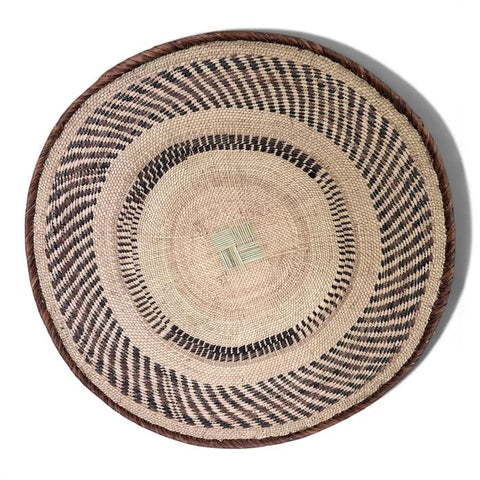 27-28 Inch African Wall Basket | Tonga Basket | African Wall Baskets | Wabisabi Basket | Woven Basket | Wall Basket | African Décor