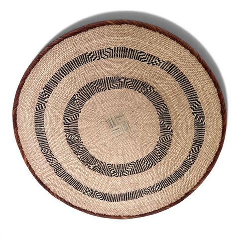 26 Inch African Wall Basket | Tonga Basket | African Wall Baskets | Wabisabi Basket | Woven Basket | Wall Basket | African Décor
