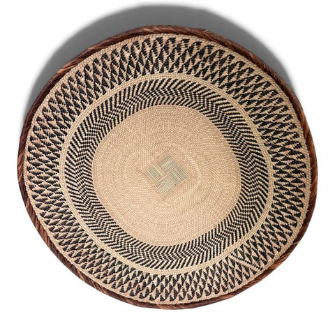 26 Inch African Wall Basket | Tonga Basket | African Wall Baskets | Wabisabi Basket | Woven Basket | Wall Basket | African Décor