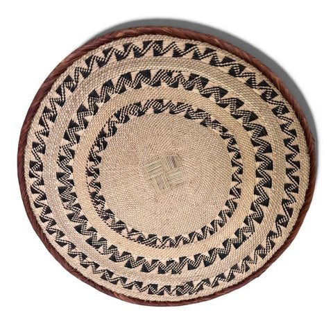 26 Inch African Wall Basket | Tonga Basket | African Wall Baskets | Wabisabi Basket | Woven Basket | Wall Basket | African Décor