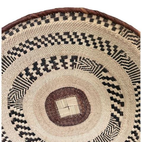 26 Inch African Wall Basket | Tonga Basket | African Wall Baskets | Wabisabi Basket | Woven Basket | Wall Basket | African Décor