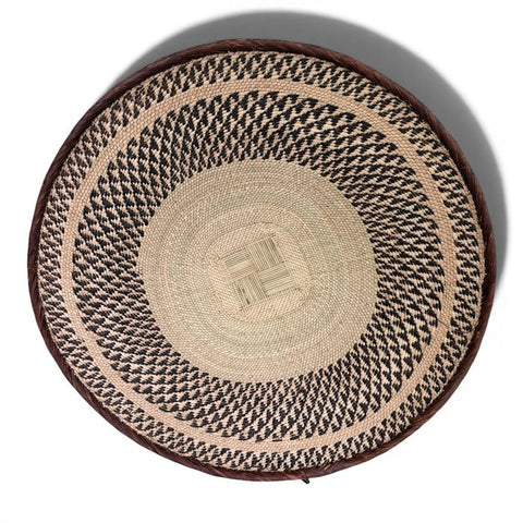 27-28 Inch African Wall Basket | Tonga Basket | African Wall Baskets | Wabisabi Basket | Woven Basket | Wall Basket | African Décor